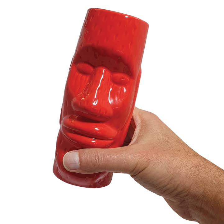 Original Products US/CAN - Vente Verres à cocktail/alcool - Lot de 2 tasses Bar Bespoke Tiki marron et rouge2