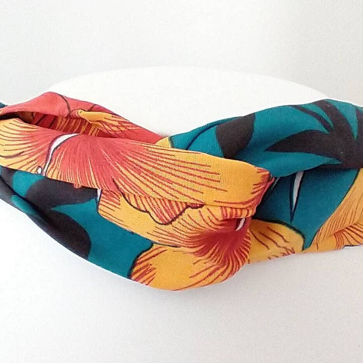 Tropical French Twist Headband for wholesale by Piccadilly Pendants