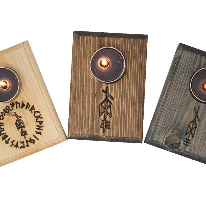 Odin bindrune värmeljushållare för wholesale av Oreamnos Oddities
