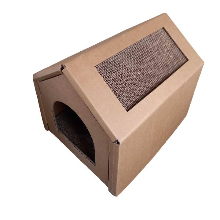 Designer Pet Products, LLC - Venta al por mayor Rascador - Gatos - Casa para gatos con rascadores – Tamaño mediano, duradera7
