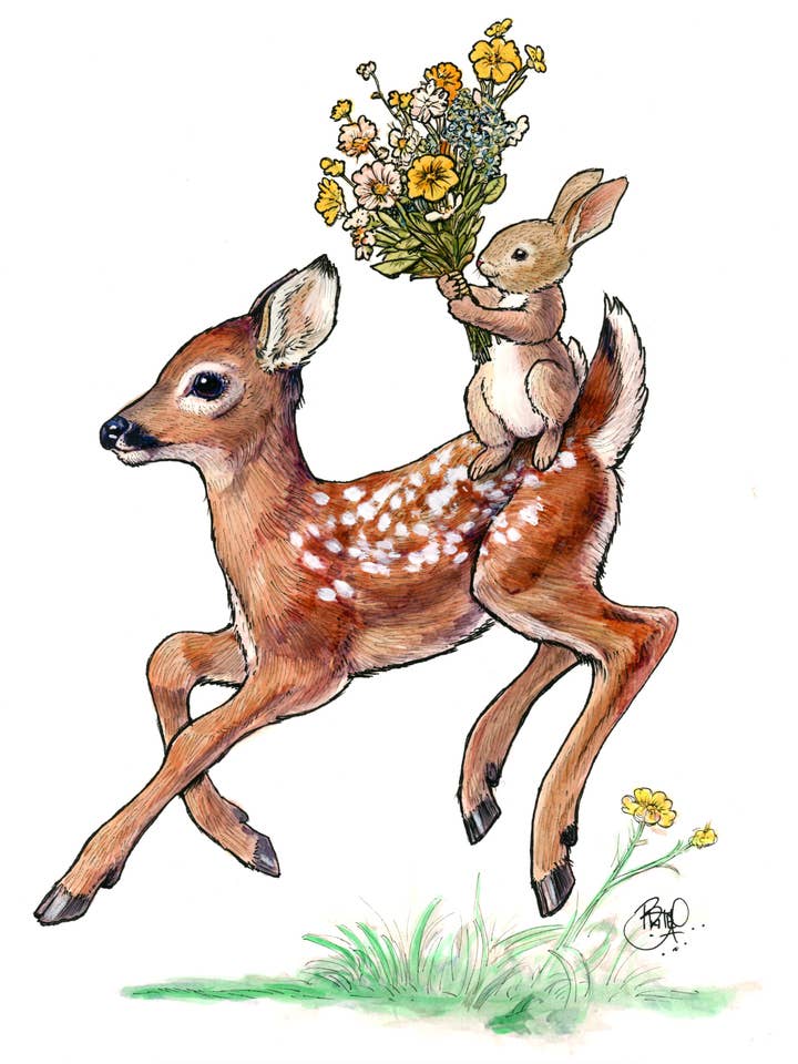 Portador del ramo #434 - vertical para venta al por mayor de Shawn Braley Illustration