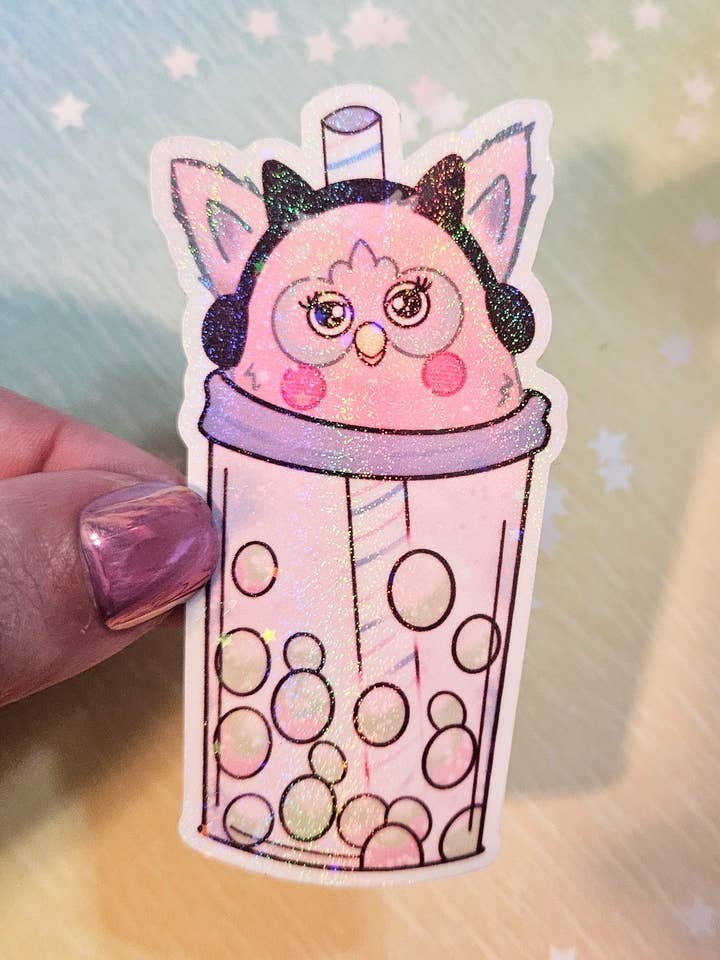 Furboba-sticker voor waterfles of laptop voor wholesale door Unsupervised Art