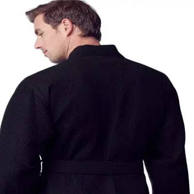 Lotus Linen - Vente Peignoir – homme - Peignoir de bain en nid d'abeille pour homme - Absorbant, léger17