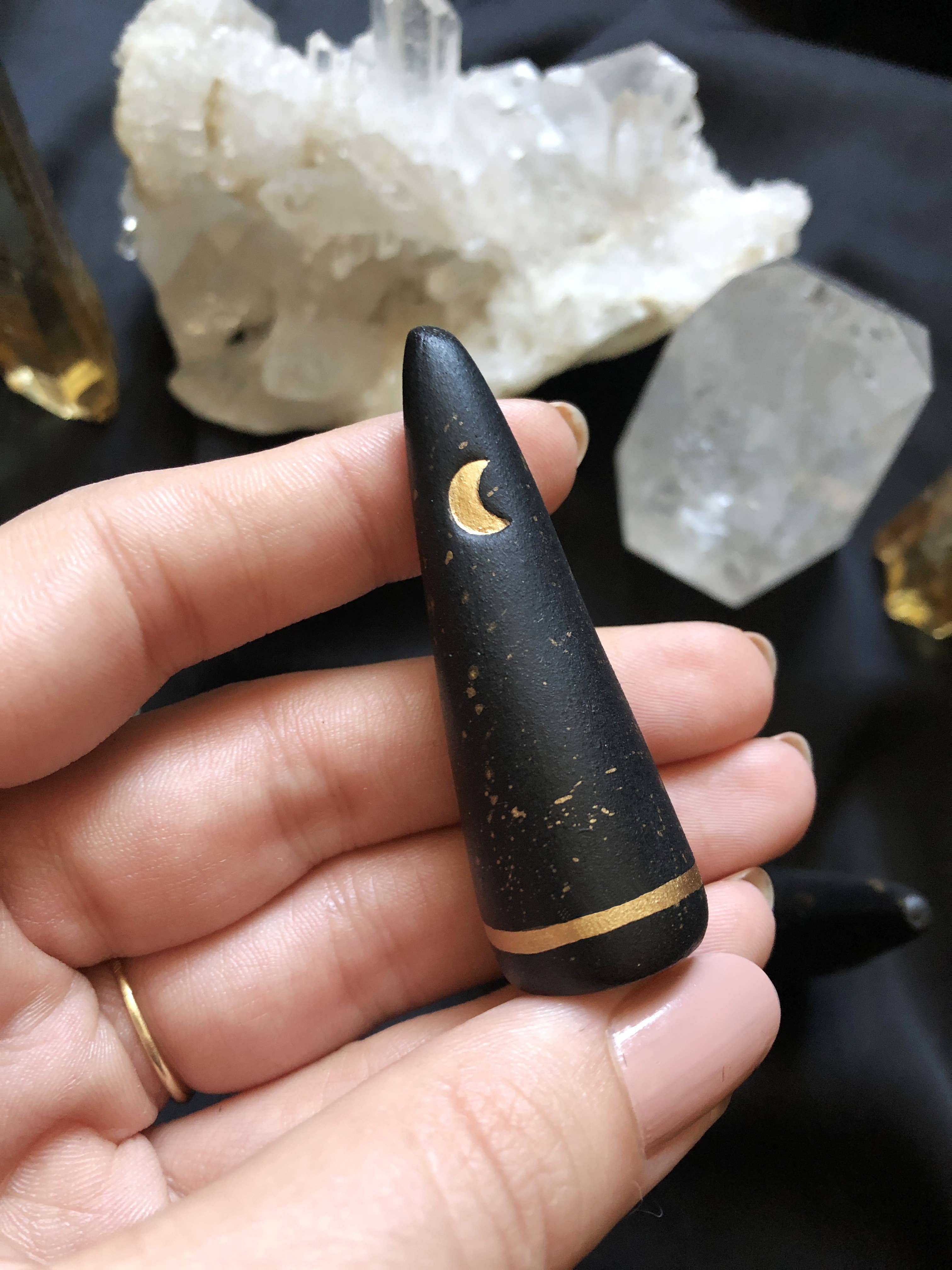 The Flow Design - Wholesale Jewelry Stand & Display - Celestial Ring holders, Clay Ring Cone, Witchy decor5