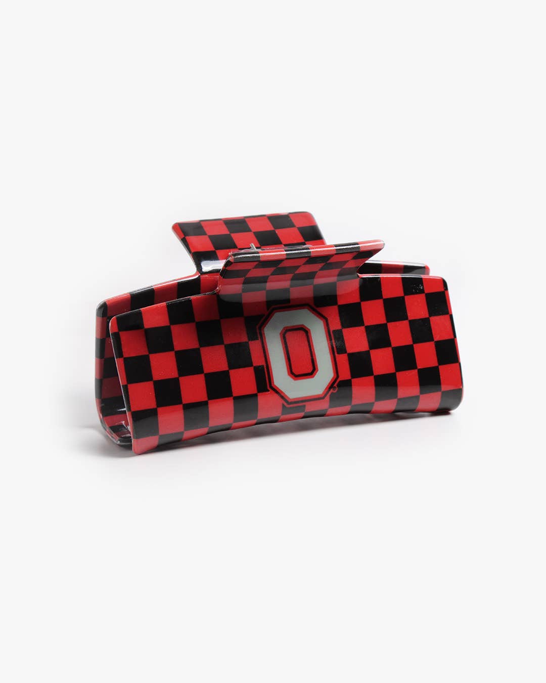 BANDED - Wholesale Hair Clip - Women's - Ohio State® Eco Checkered Block O - Logo Claw Clip1