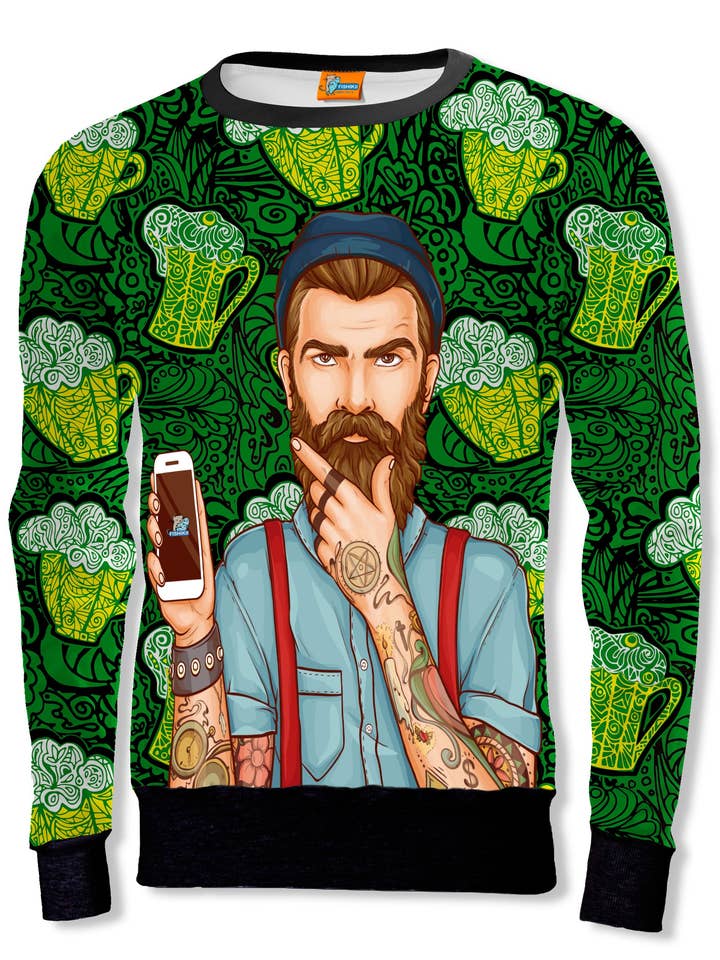 Fishikii Hipster phone Unisex Sweatshirt | SUD.293 for wholesale by Fishikii