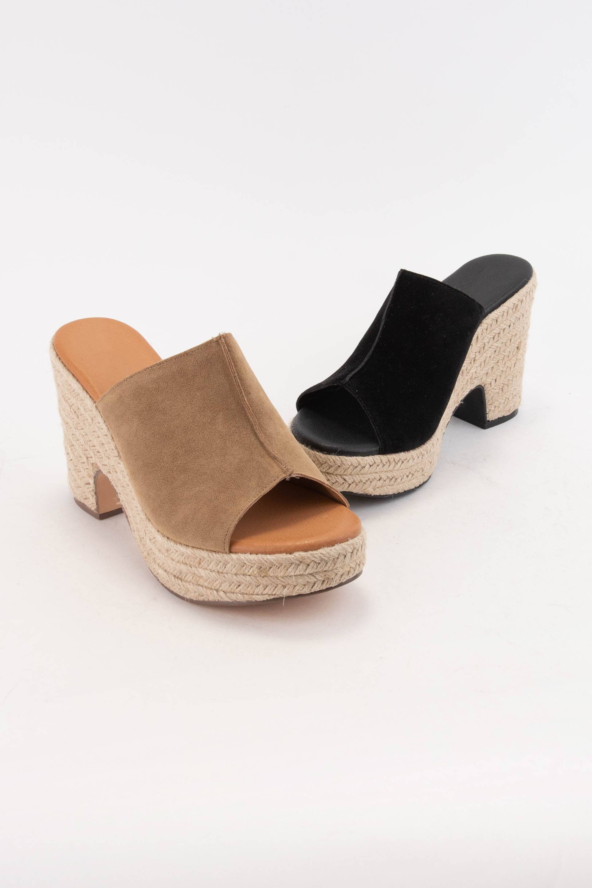 CCOCCI - Vente Chaussures compensées – femme - SANDALE À TALON ESPADRILLE À BOUT OUVERT AVEC PARTIE SUPÉRIEURE AUDACIEUSE1