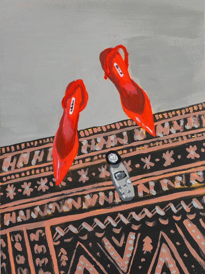 Prada Pumps And Voice Recorder (Print) for wholesale by okay leni