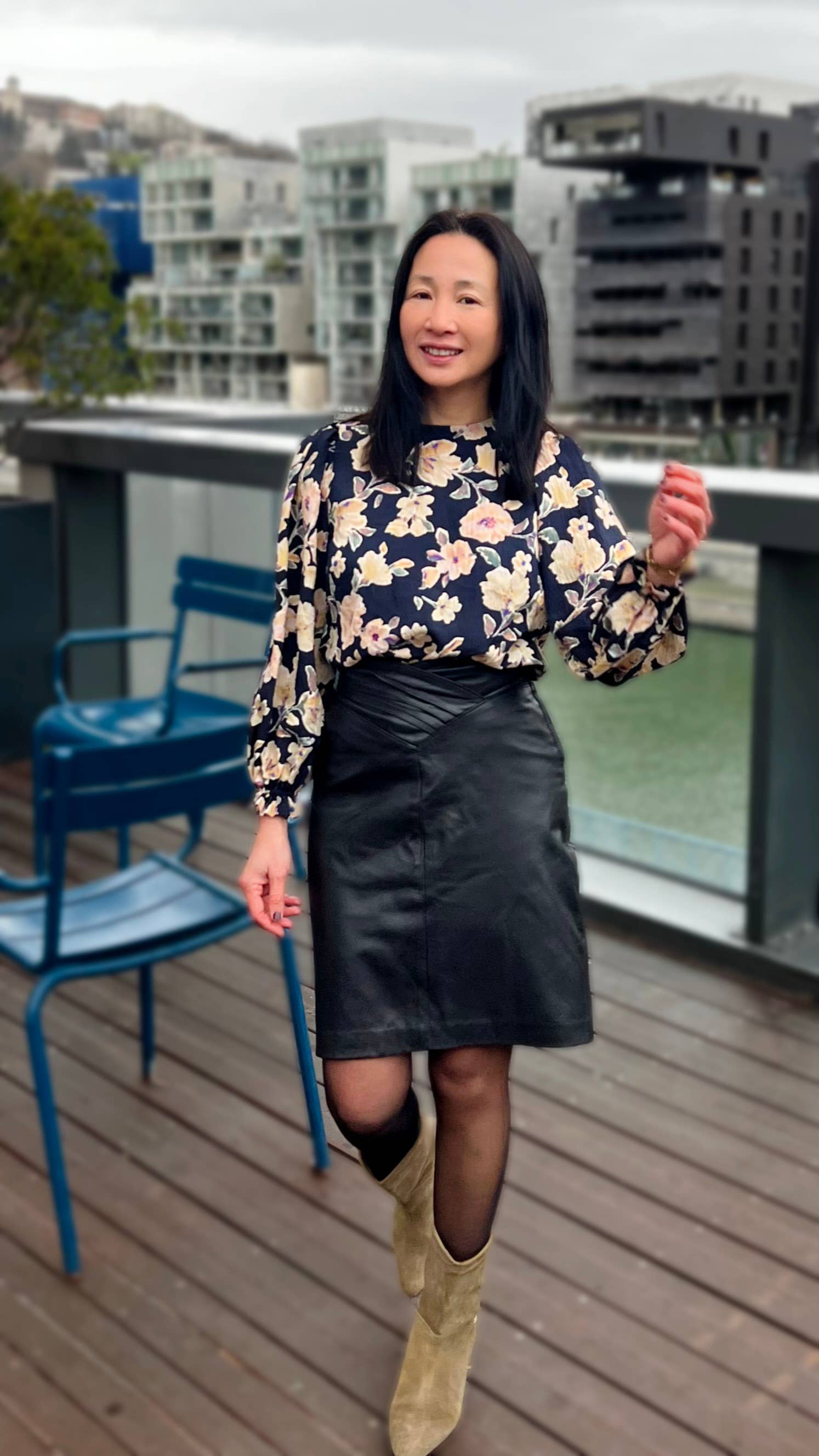 MY DRESS MADE - Wholesale Fabric - Satin and textured viscose fabric CAMELIA - Printed in France6