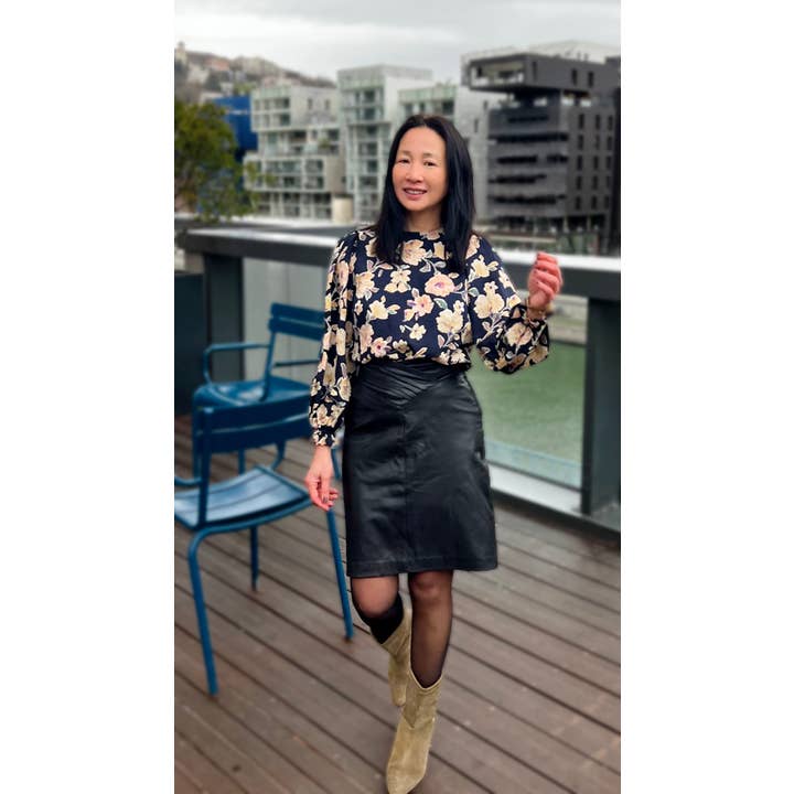 MY DRESS MADE - Wholesale Fabric - Satin and textured viscose fabric CAMELIA - Printed in France6