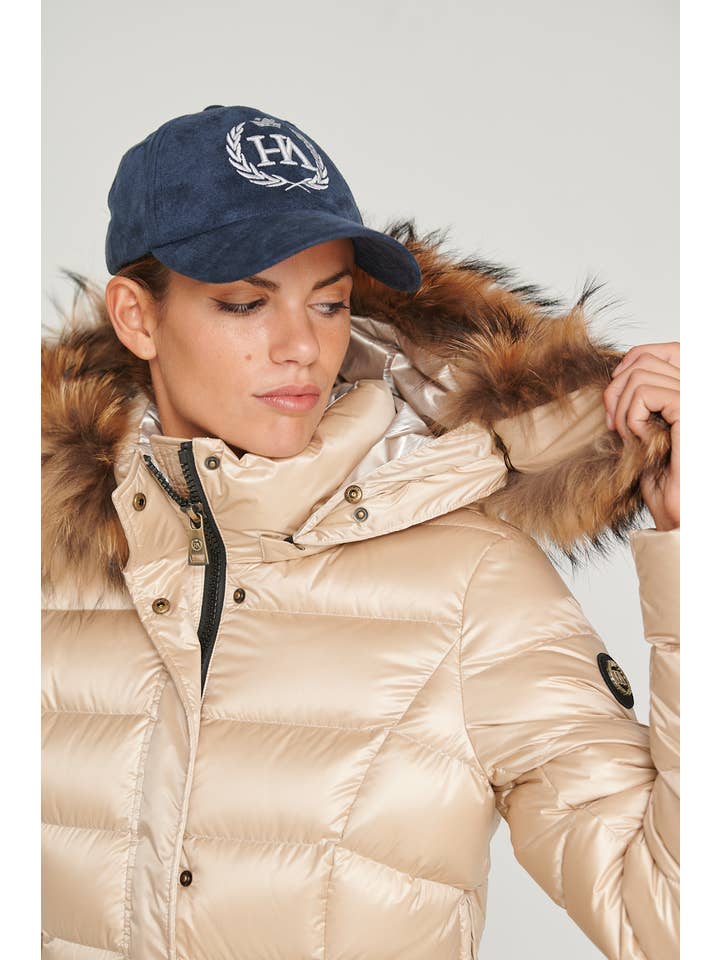 Henry arroway - Wholesale Pufferjack - Dames - MANHATTAN lange jas met slim fit en zijritsen5