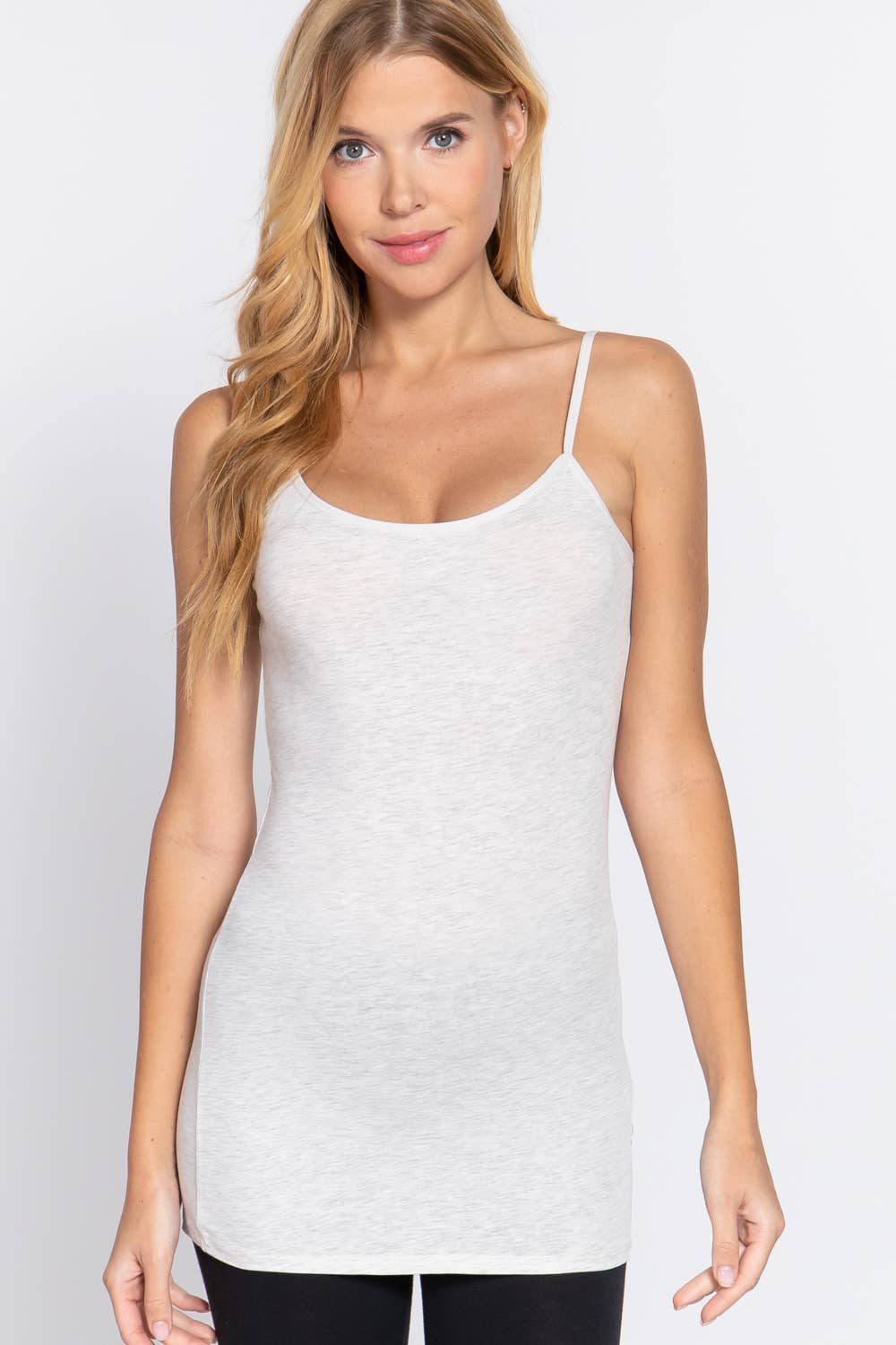 Active Basic | Active USA - Wholesale Camisole - Women's - Basic Tunic Cami w/adjustable Spaghetti Straps36