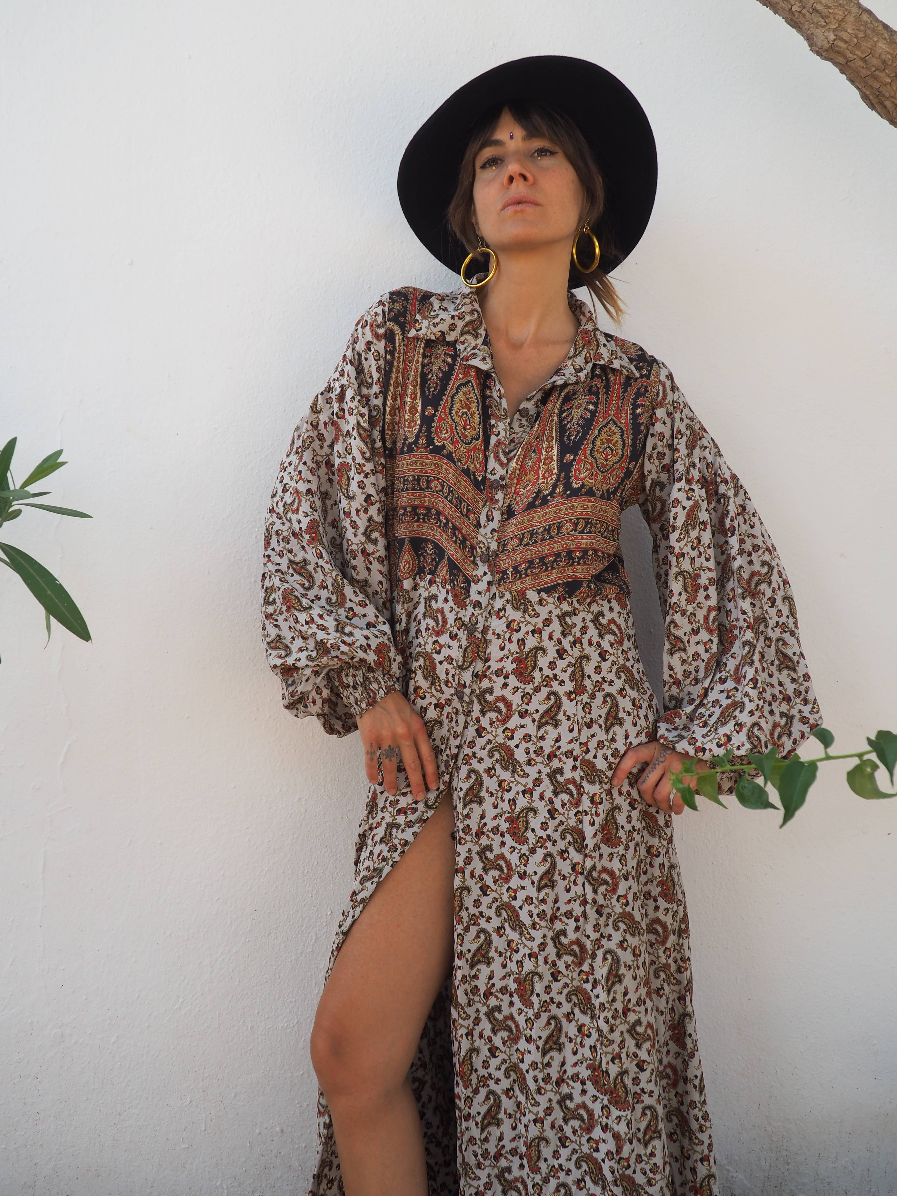 Vagabond Ibiza - Wholesale Dress - Women's - The Lenya Dress– Up-cycled Vintage Sari Dress 10