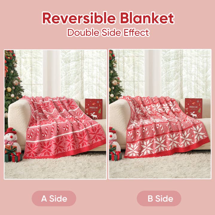 DreamValley - Wholesale Throw Blanket - SS Christmas Throw Blanket Soft Knit Bed Blanket 50x60"19