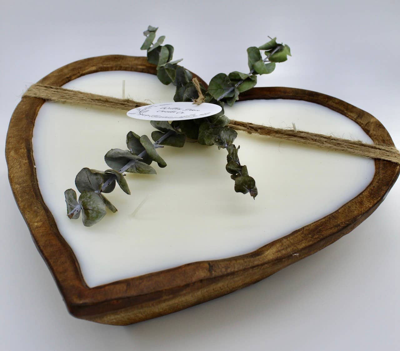 Willow Grace Candle Co - Wholesale Jar/Filled Candle - Large Heart Dough Candle1