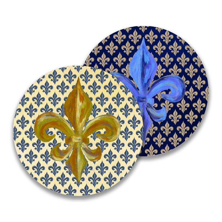 Sous-verre en papier Fleur de Lis pour la vente par French Graffiti