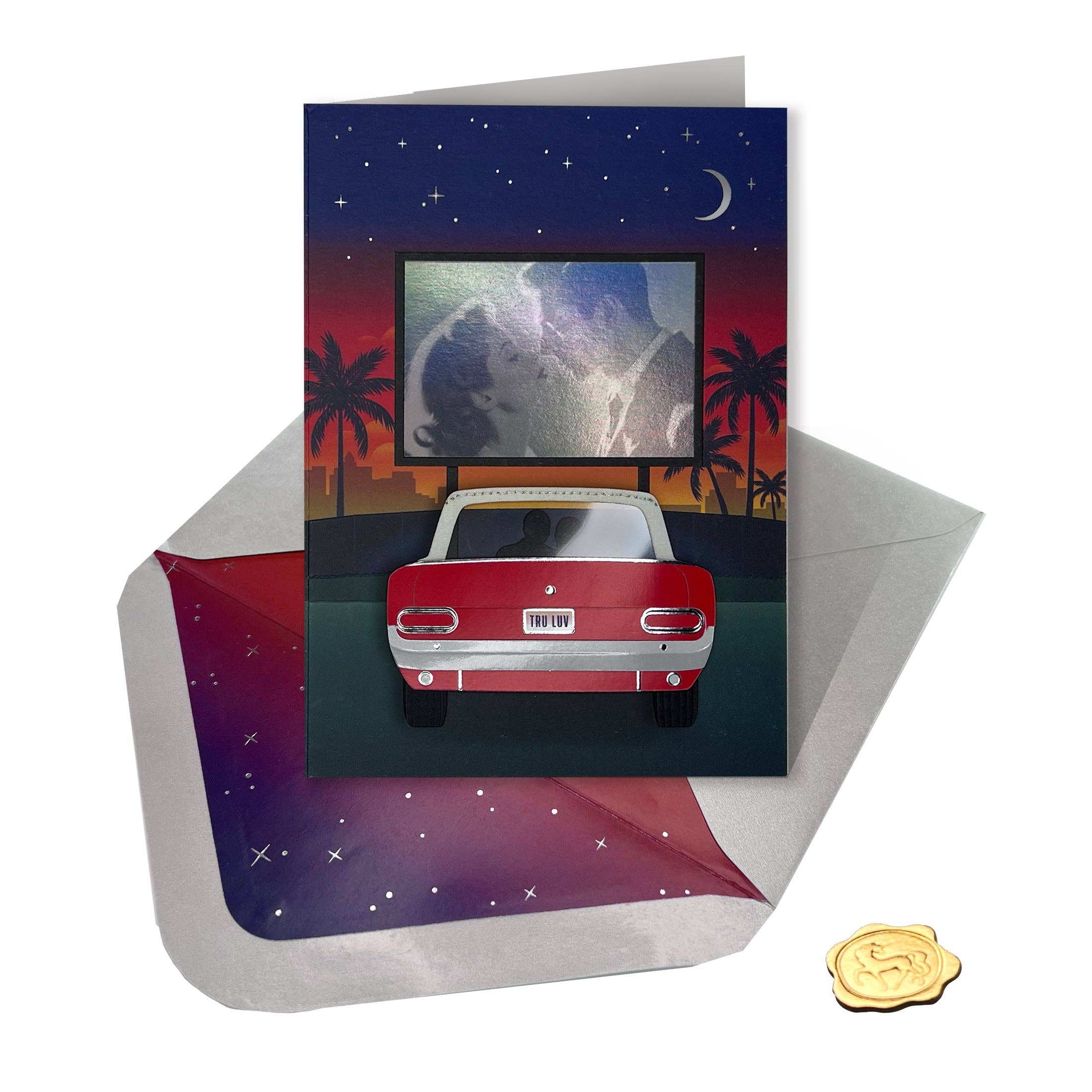 NIQUEA.D - Wholesale Anniversary Card - Classic Car at Drive In Anniversary Card4