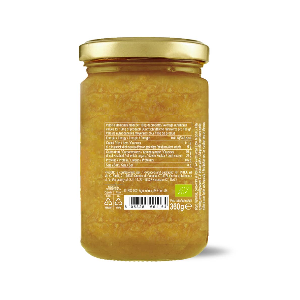 CONVIVIA for italian food lovers – Großhandel Marmelade/Gelee – Bio-Zitronenmarmelade 360 g2
