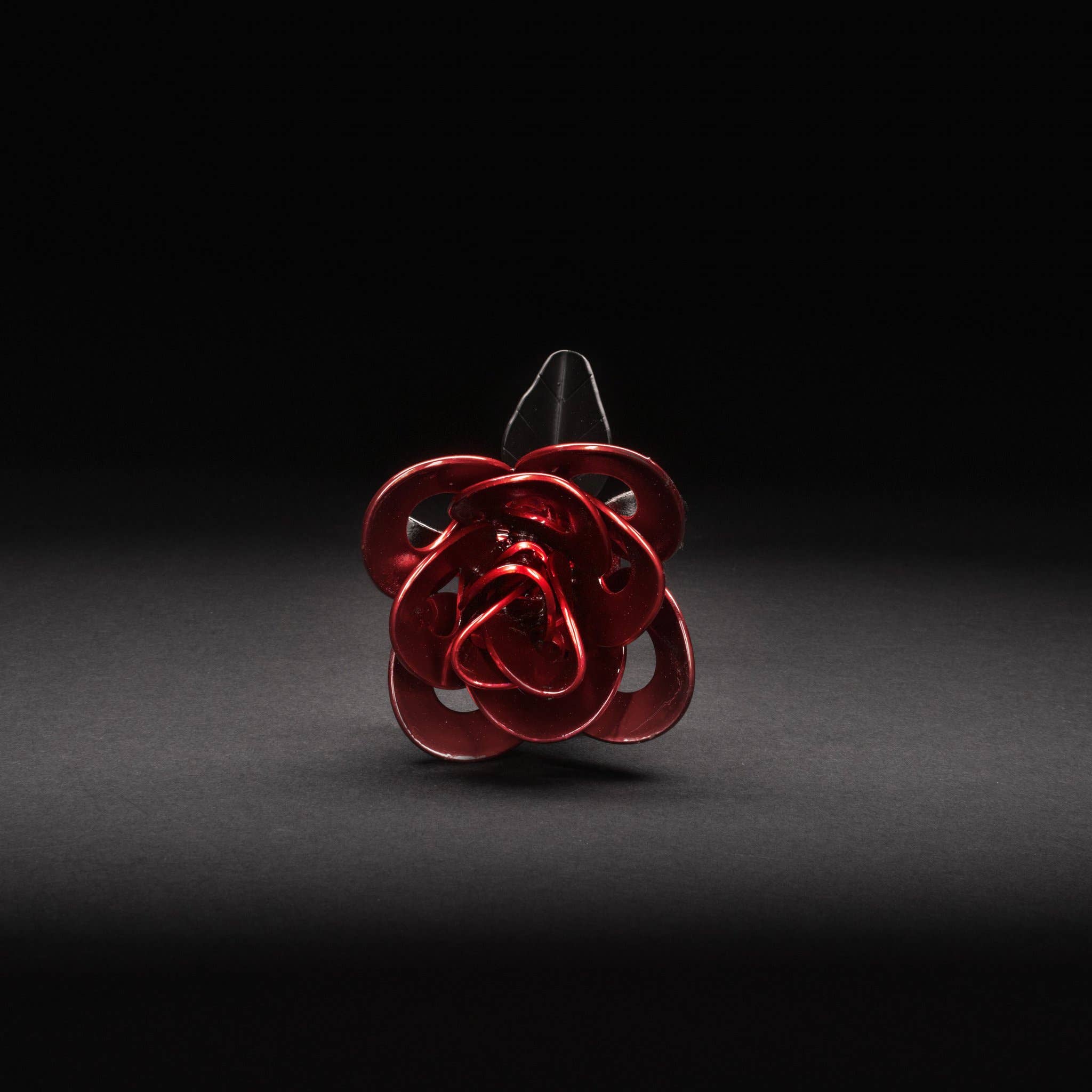 Metal Relic - Wholesale Artificial Flowers - Red and Black Single Immortal Rose Individually Packed2