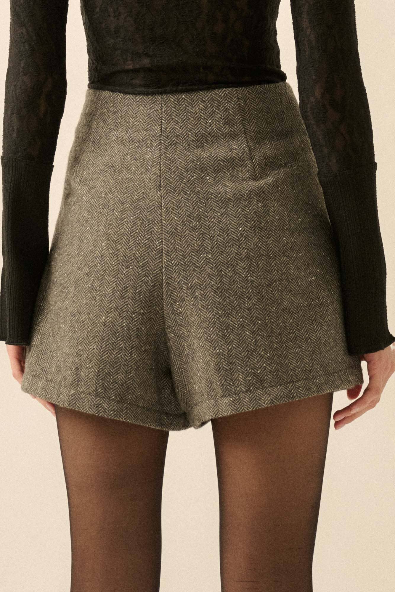 Promesa USA - Wholesale Skort - Women's - Herringbone Tweed Mini Skort23