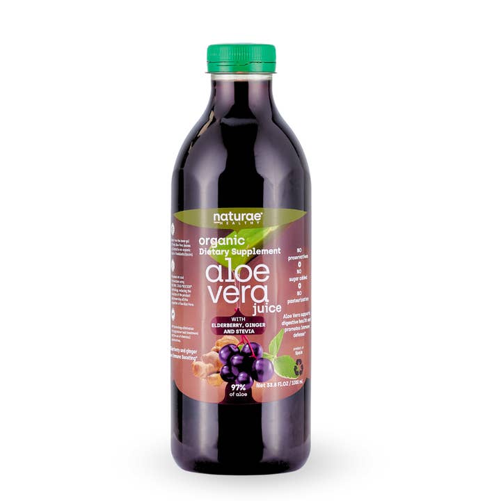 12 units - Aloe Vera Juice, Elderberry, Ginger & Stevia for wholesale by NATURAE HEALTHY