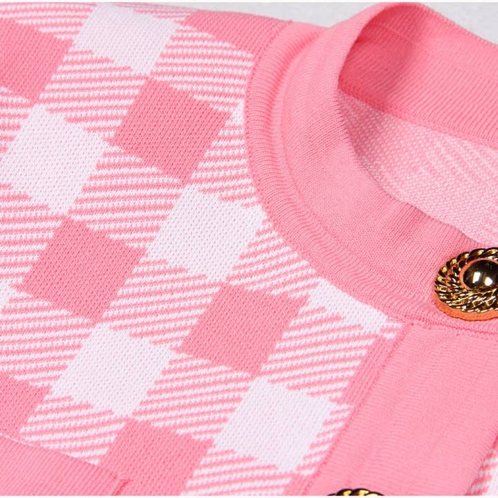 Productseeker - Wholesale Cardigan - Women's - JK071 Chic Plaid Cardigan Jacket - Autumn Essential17