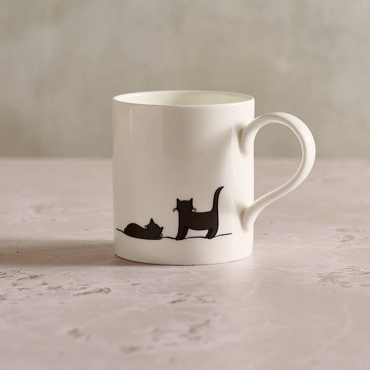 Two More Cats Together Mug, Limited Edition for wholesale by Jin Designs