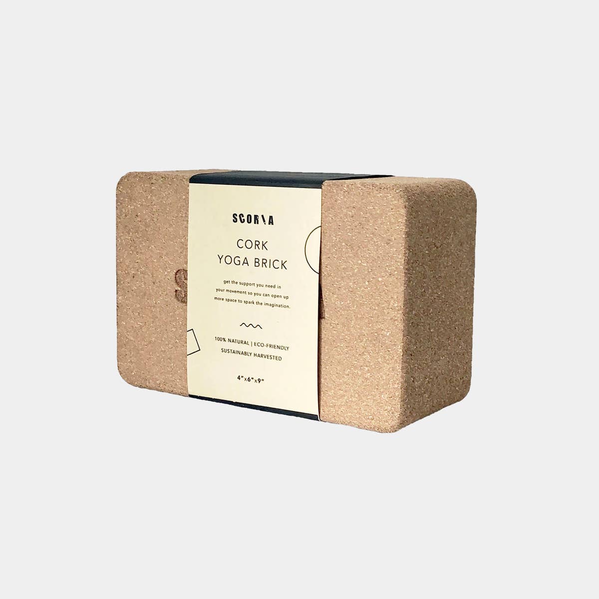 Scoria World Inc. - Wholesale Yoga-blok - Originele kurkbaksteen van Scoria (100% natuurlijk kurk yogablok1