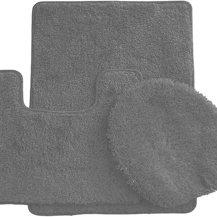 Ben & Jonah - Vente Ensembles de tapis de bain - Ensemble de 3 tapis de bain Simple Elegance by Ben & Jonah : 1 tapis de bain, 1 tapis de contour et 1 housse de siège de toilette9