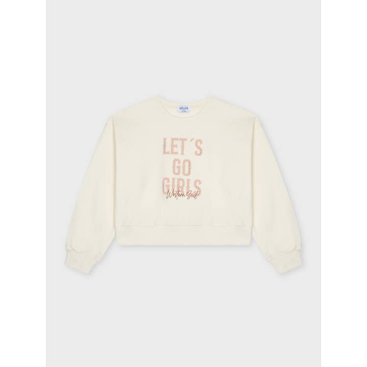 TG-ND8674-13 - Sweat-shirt sans capuche pour adolescentes pour la vente par Ativo Kids