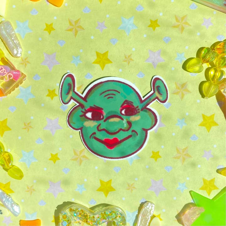 Zippyidk - Wholesale Sticker - Drag Queen Shrek Sticker