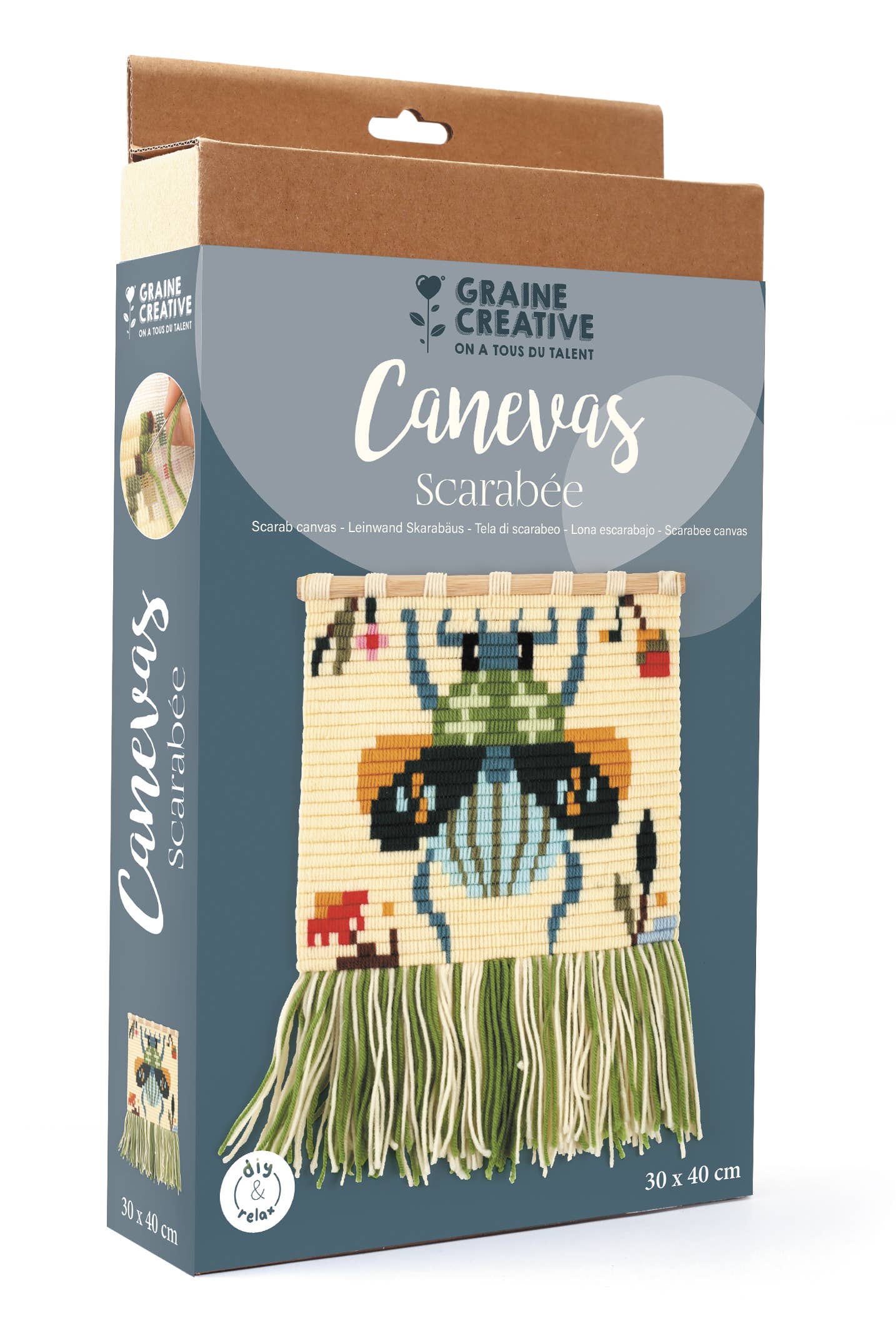 Graine Créative - Venta al por mayor Kit de manualidades - Kit de lienzo escarabajo2