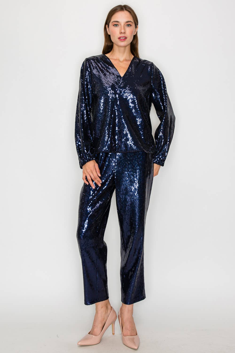 Joh Apparel - Wholesale Blouse - Women's - Jannis Sequin Top12