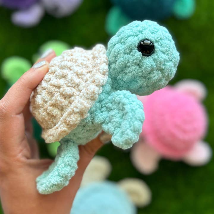 Mini tartaruga marina all'uncinetto, tartaruga Amigurumi, giocattolo fatto a mano per la vendita all'ingrosso da parte di Anh2 LTD
