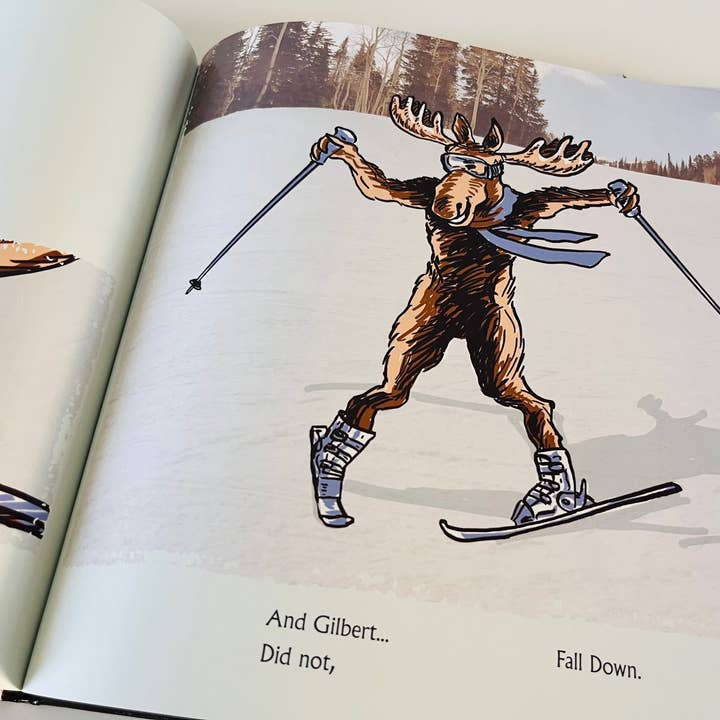 Gilbert The Moose - Rick Pieros Photography - Vendita all'ingrosso Libro per l'infanzia (3-5) - Gilbert l'Alce Impara a Sciare - Libro per bambini7