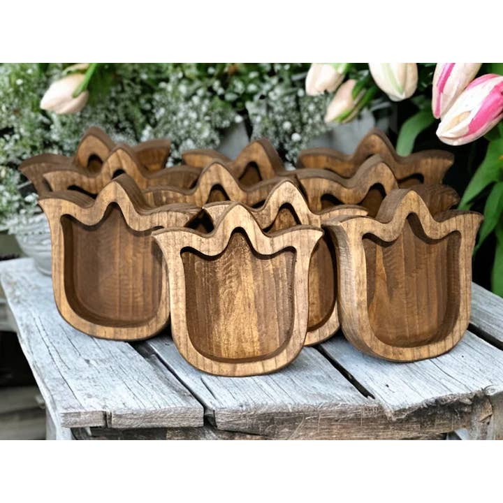 Mini Tulip Bowls - Bundle of 10, Candle Ready for wholesale by McCain's Furniture Co