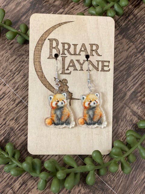 Briar layne - Wholesale Dangle Earrings - Chinese Red Panda Lover Earrings Gift Set5