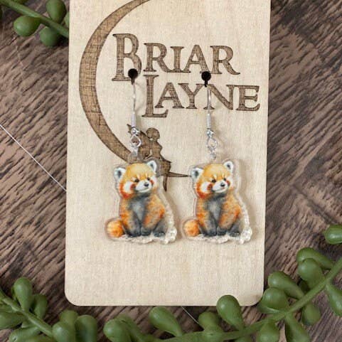 Briar layne - Wholesale Dangle Earrings - Chinese Red Panda Lover Earrings Gift Set5