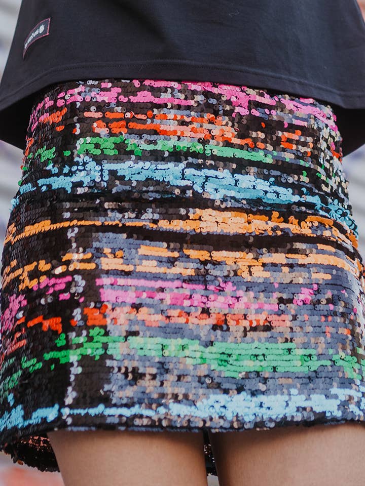 FLERFARVET MINISKIRT for engroshandel hos BE HAPPINESS