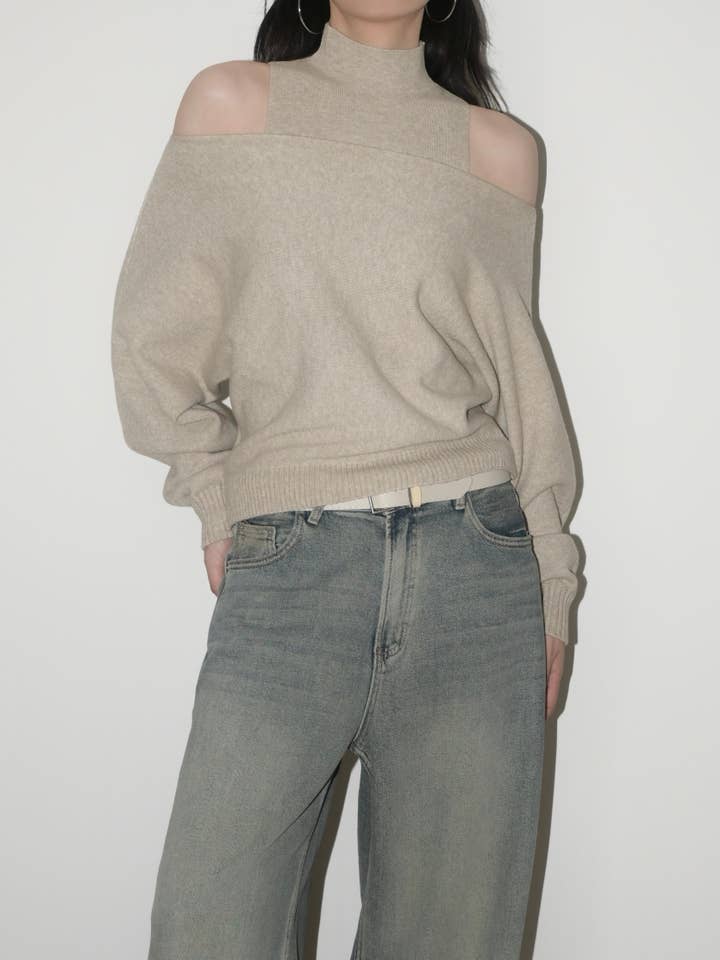 Two Piece Wool Sweater for wholesale by Blanc.Noize
