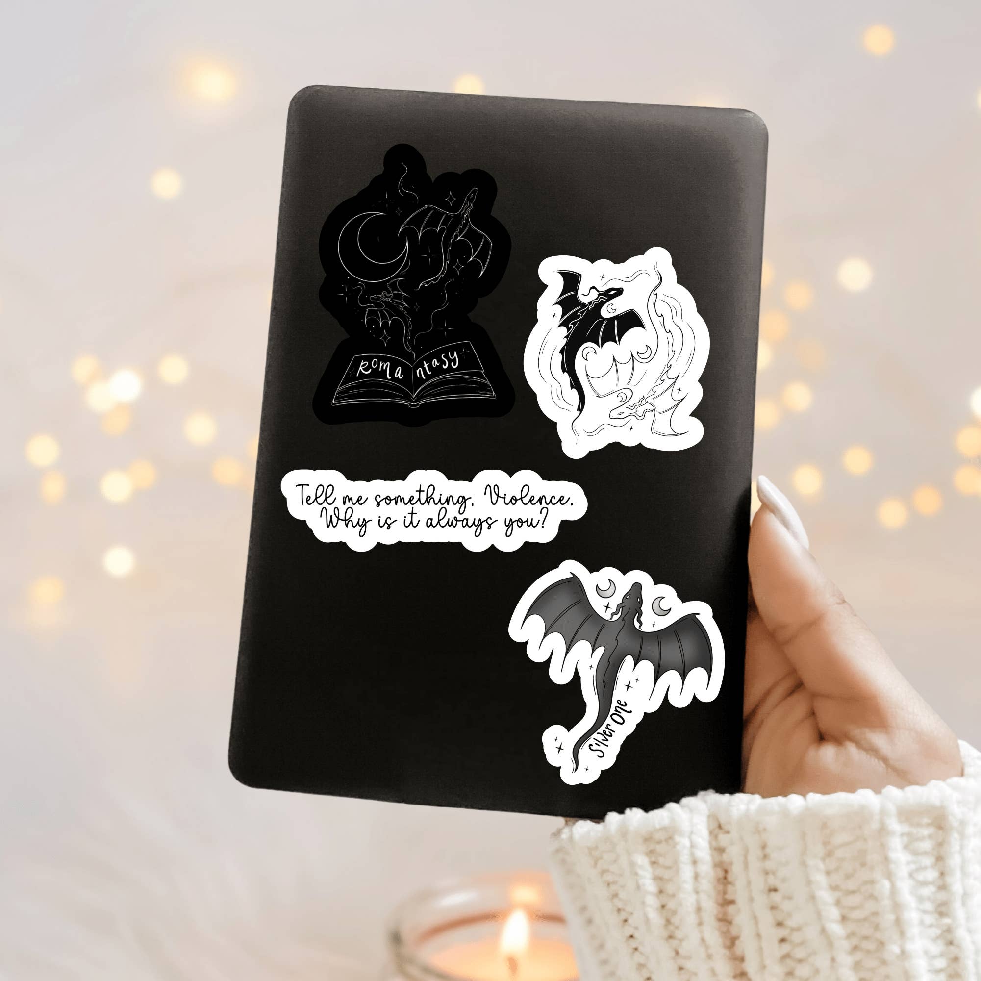Awfullynerdy.co - Wholesale Sticker - Onyx Storm Inspired Sticker Bundle