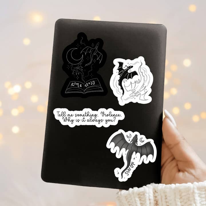 Lot d'autocollants inspirés par la tempête Onyx pour la vente par Awfullynerdy.co