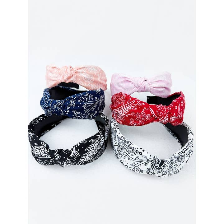 MIX COLOR All Year Long Bandana Knot Hairband for wholesale on Faire2