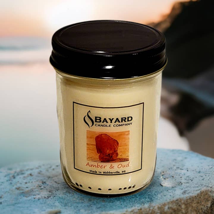 Amber and Oud Candle for wholesale by Bayard Candle Company