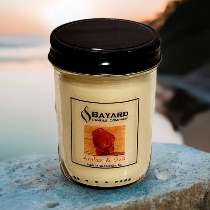 Vela Amber and Oud para venta al por mayor de Bayard Candle Company