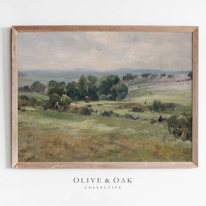 559. LATE SUMMER / Landscape Painting / Spring Art Print for wholesale by Olive & Oak Collective