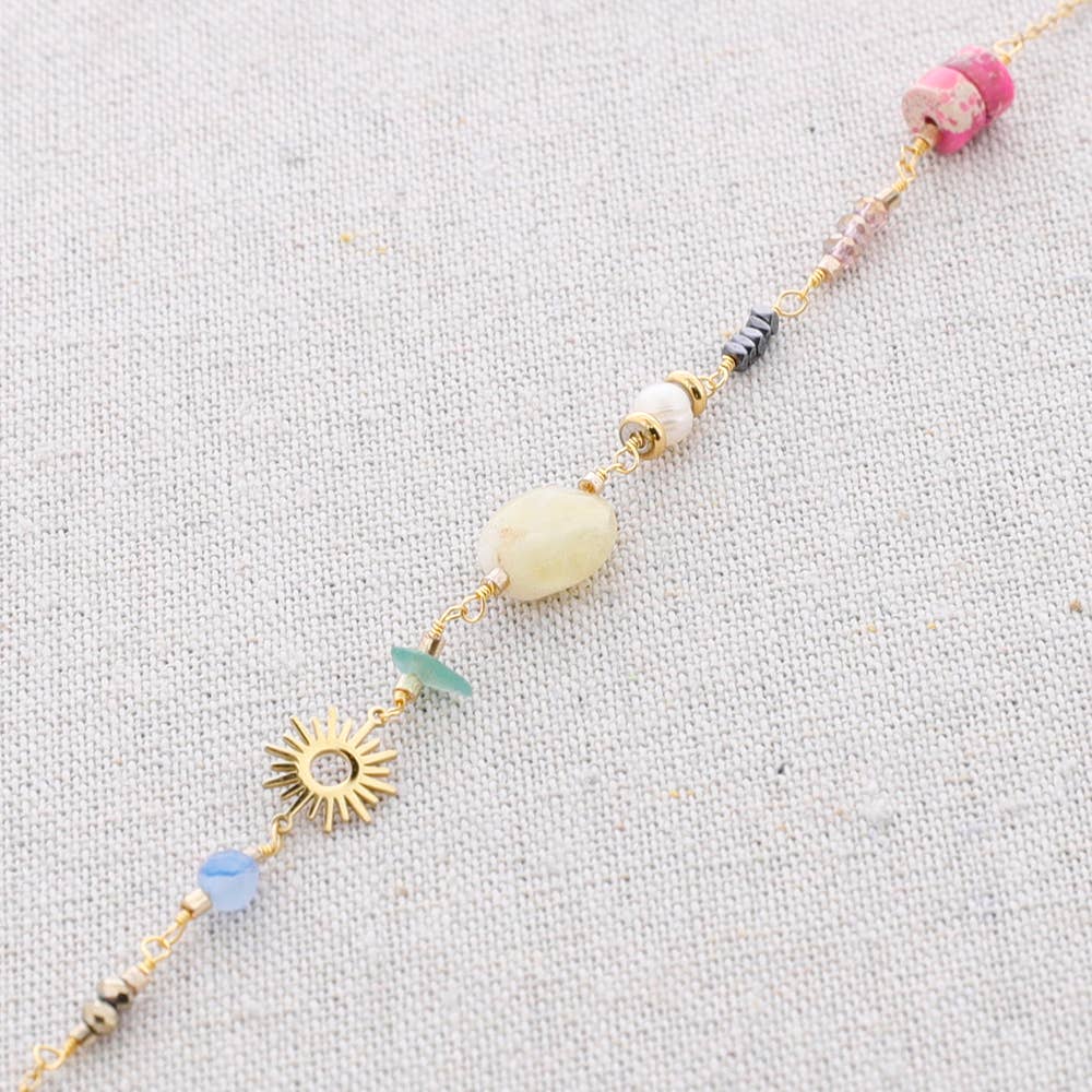 Sonata – Großhandel Perlenkette – Piedras Soles Halskette aus Stahl1