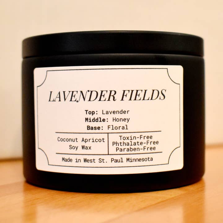 Sota Made - Wholesale Jar/Filled Candle - Lavender Fields Candle -6oz0