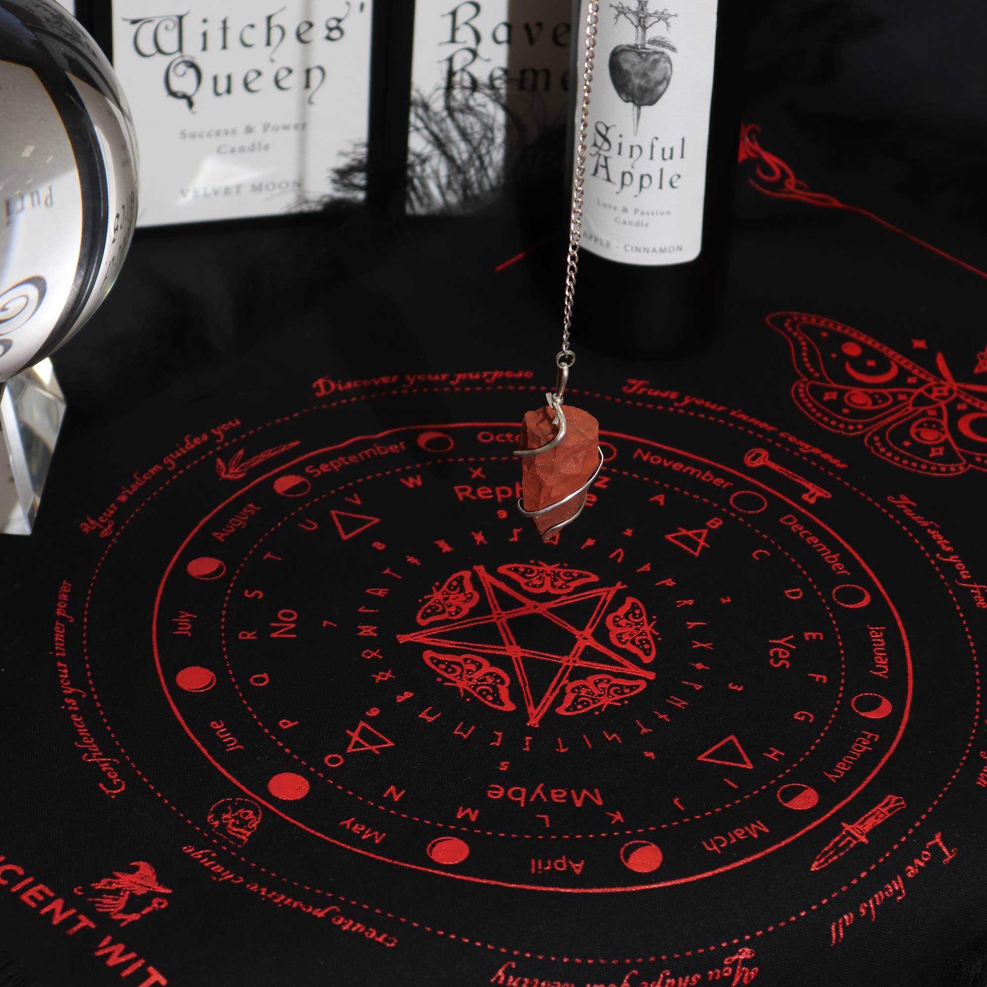 Ancient Wisdom - Wholesale Tablecloth - Ancient Witch Pendulum Divination Cloth16