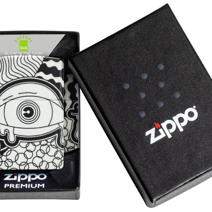 Benhalex - Wholesale Lighter - Zippo Psychedelic Eye Glow in the Dark 540 Design Lighter #464282